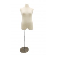 FixtureDisplays®  Female Plus Size Mannequin Display Body Bust Forms Maniki Size 14 to Size 16 Bust 41 Waist 37