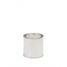 FixtureDisplays Metal Containers - Open Mouth Round 1 qt. Each 22200-BLACKSWAN-12PK