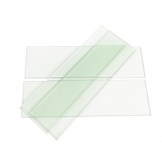 FixtureDisplays® Glass Shelves Panels Set of 4, 18.66 X 5.41