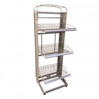 Beverage Rack Retail Display Pop Soda Stand Metal, Graphics NOT included, 55