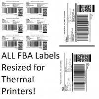 Amazon FBA Label Split Resizer Software Print Direct  to Thermal Printer Free Labels 12-Month Subscription SPLITALL-12MONTH