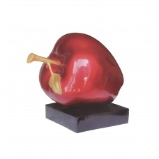 FixtureDisplays® Handmade Resin Crafts Red Apple Sculpture Countertop Display