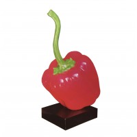 FixtureDisplays® Resins Red Pepper Figurine Vegetable Sculpture