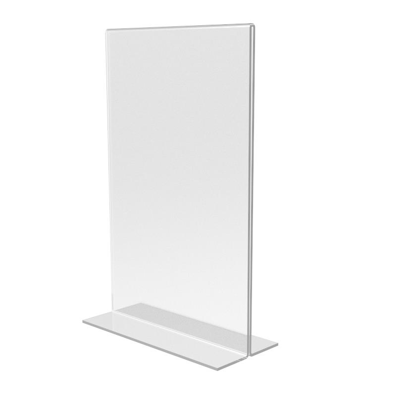 Clear Acrylic Sign Holder Table Tent Picture Frame Photo Sign Menu Holder 