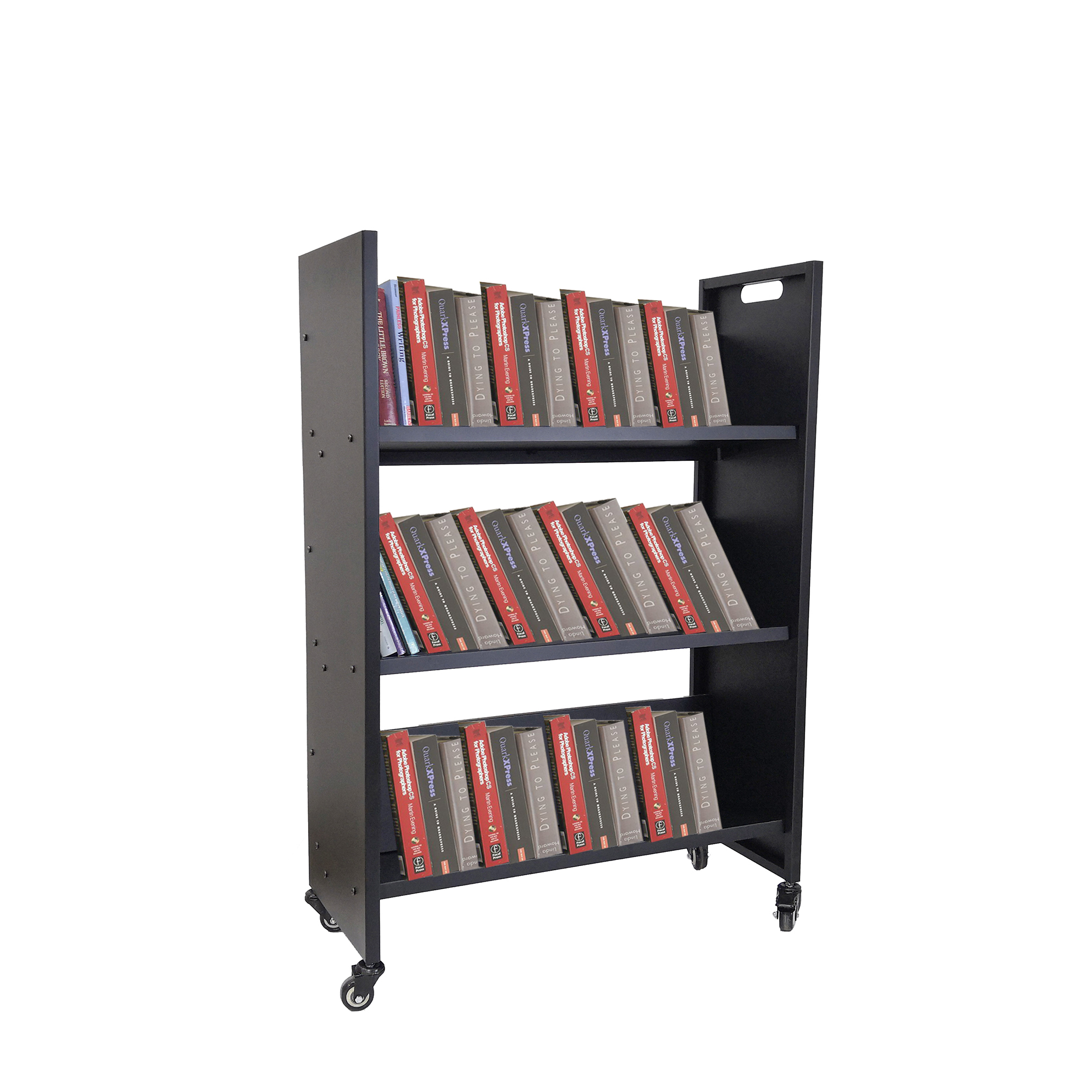Details about   Metal Book Cart Library Cart Pew Cart Mobile Book Storage School Book Organier 