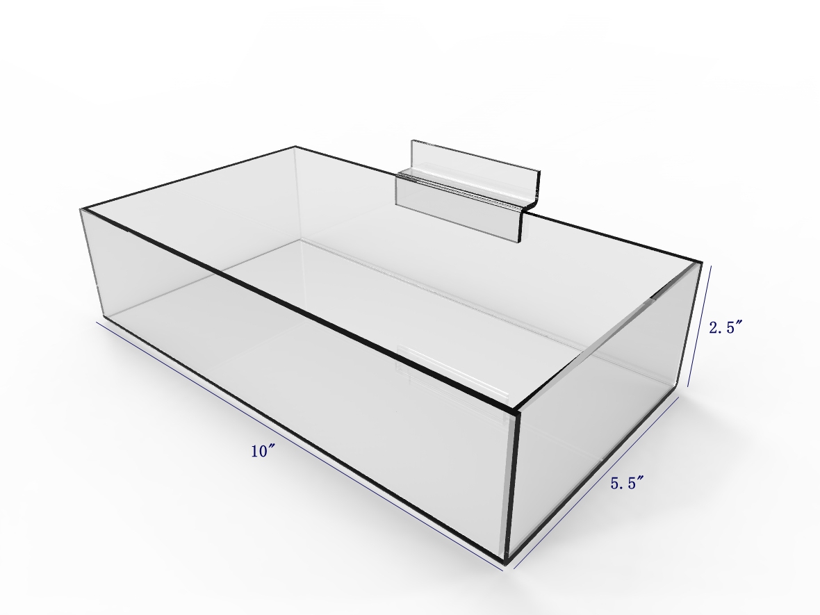 Details about   Slatwall Candy Bin Slatwall Clear Bulk Bin Plexiglass Container Slatwall Storage 