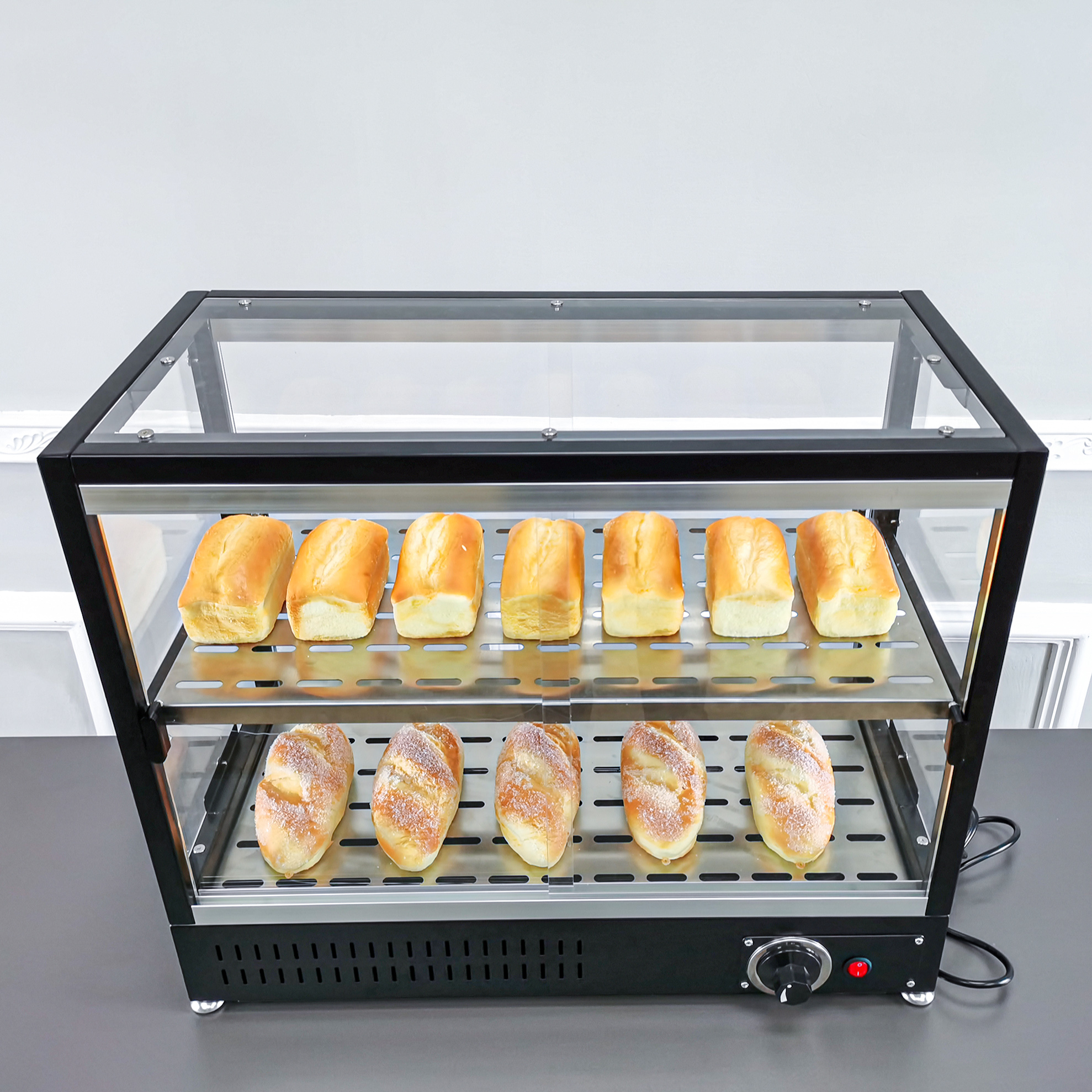 Adjustable Temperature Bakery  Oven Pastry  Display  Rack  