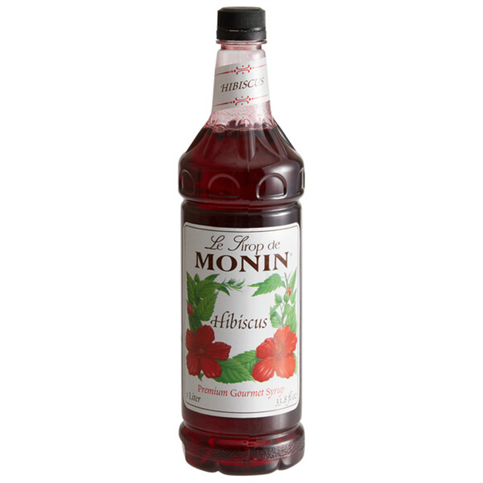 Monin Premium Hibiscus Flavoring Syrup 1 Liter 544SYPFR177F
